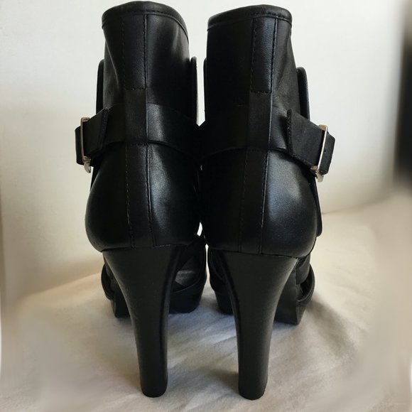 Kelsi Dagger Marcelle Booties Open Toe Heels - Picture 5 of 8